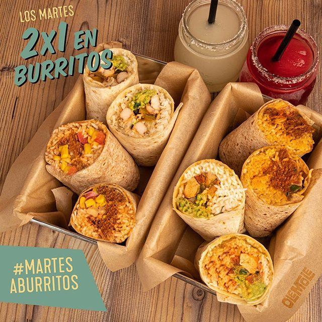 ¡Para celebrar que estamos de vuelta, cada martes 2x1 en BURRITOS! #MartesABurritos ¡Os esperamos en Génova,1! #RegresamosMuyBurritos